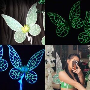 Glow in the Dark/UV activated fairy wings prop